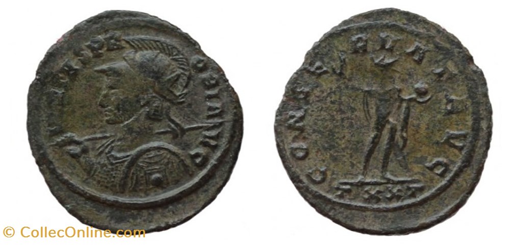 Probvs Ticinum RIC 351 (Lines on shield) coins ancient to romans imperial and republican probvs ticinum ric 351 lines on shield