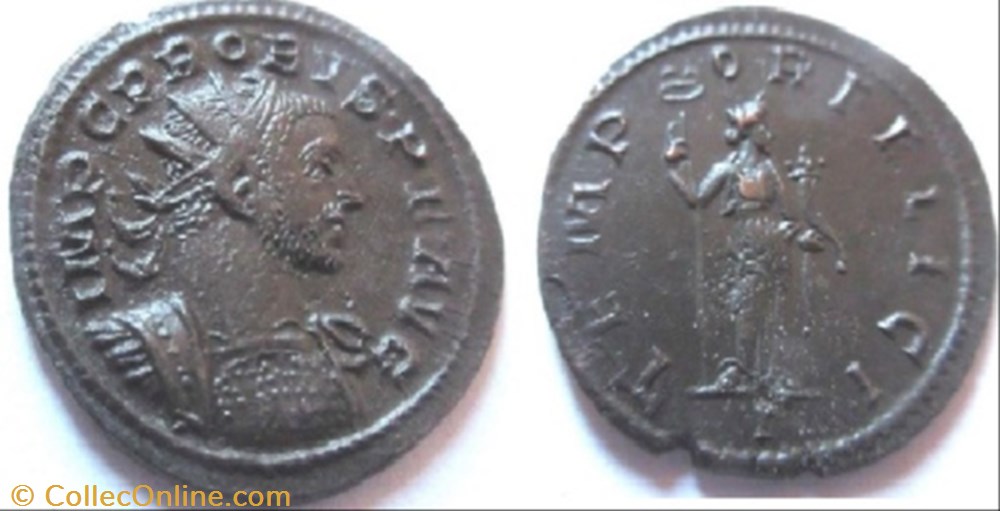 coin ancient to a roman republicain imperial probvs lugdunum ric 104