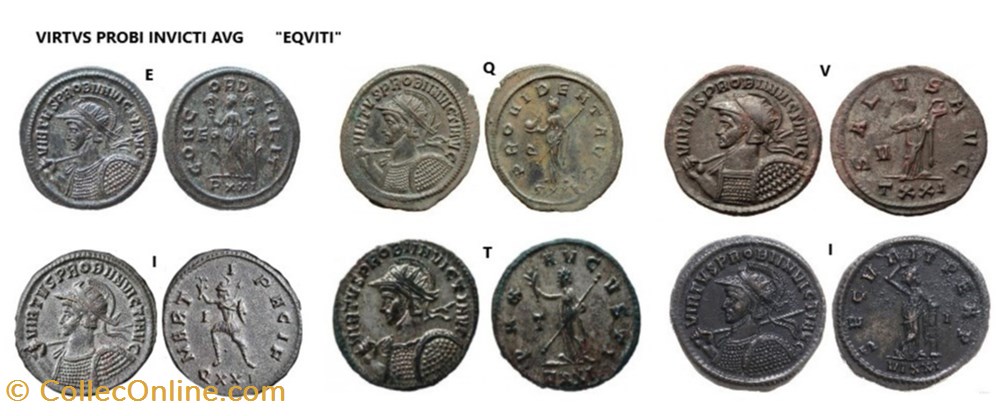 Ticinum EQVITI "Invicti" coins ancient b to a roman republic imperial ticinum eqviti invicti