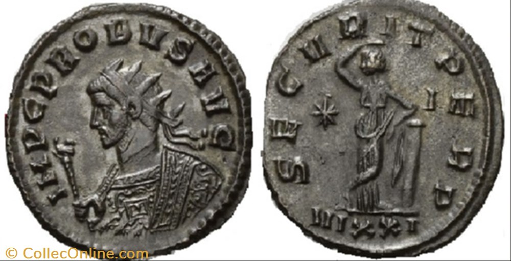 Probvs Ticinum RIC 525 coin ancient to a roman republicain imperial probvs ticinum ric 525