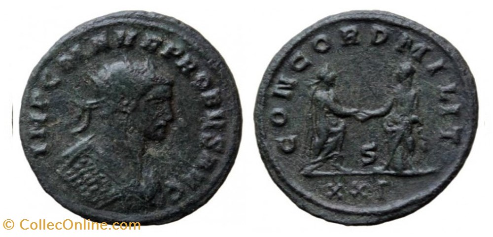 Probus Siscia Alfoldi 026.087 (Buste B4) coins ancient to romans imperial and republican probus siscia alfoldi 026 087 buste b4