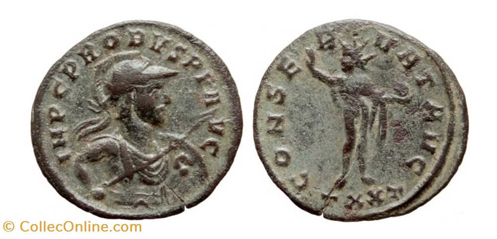 Probvs Ticinum RIC 349var Bust D7 coins ancient to romans imperial and republican probvs ticinum ric 349var bust d7