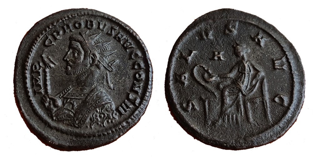 Probus Ticinum RIC 565var coins ancient to romans imperial and republican probus ticinum ric 565var