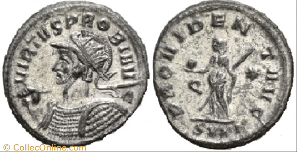 Probvs Ticinum RIC 491 coin ancient to a roman republicain imperial probvs ticinum ric 491
