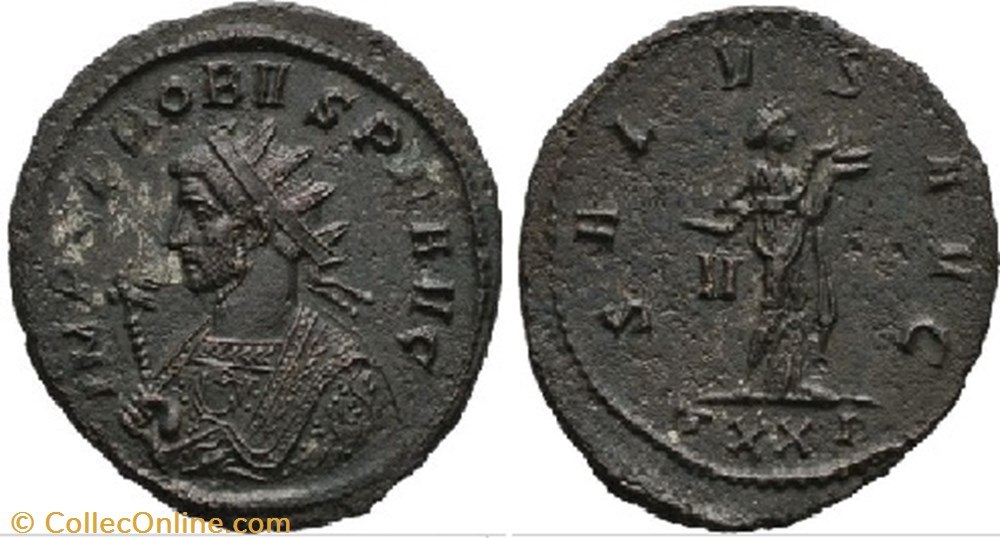 Probvs Ticinum RIC 498 coin ancient to a roman republicain imperial probvs ticinum ric 498