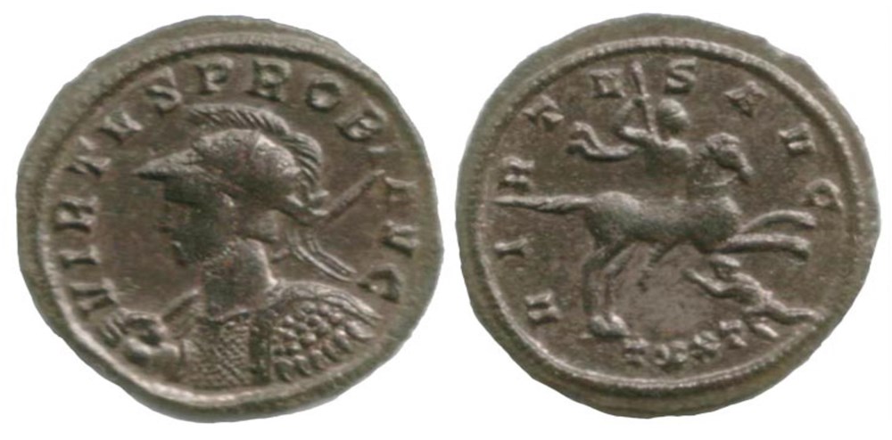 Probus Ticinum RIC 448var coins ancient to romans imperial and republican probus ticinum ric 448var