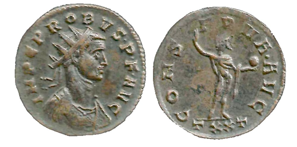 Probus Ticinum 349var coins ancient to romans imperial and republican probus ticinum 349var