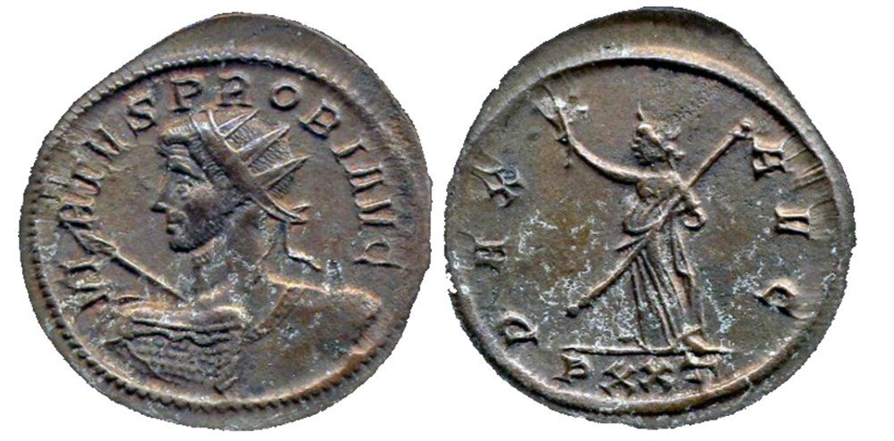 Probus Ticinum 393var (Bust F19) coins ancient to romans imperial and republican probus ticinum 393var bust f19