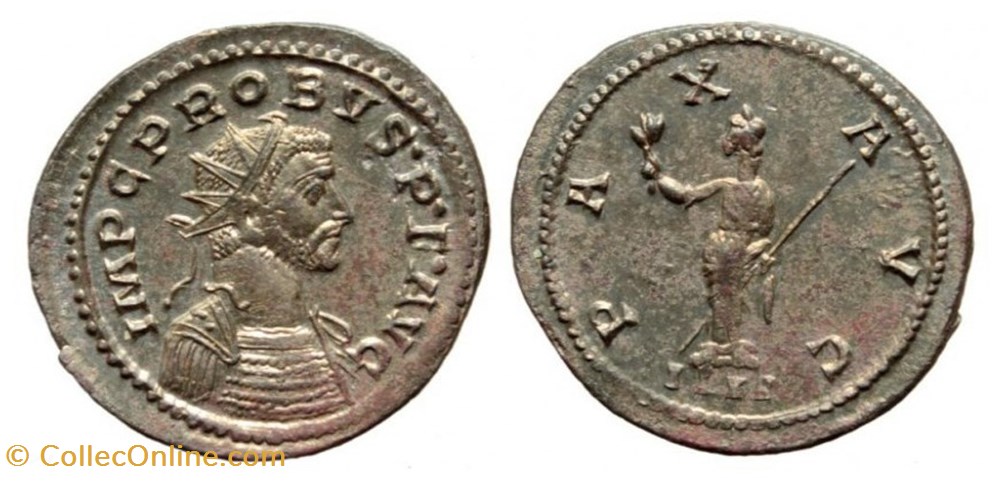 coins ancient to roman republic imperial probvs lugdunum ric 91