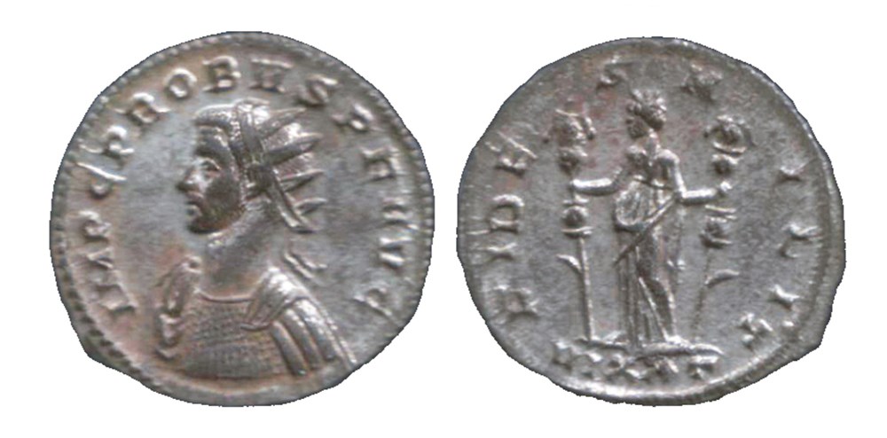 Probus Ticinum RIC 365var coins ancient to romans imperial and republican probus ticinum ric 365var