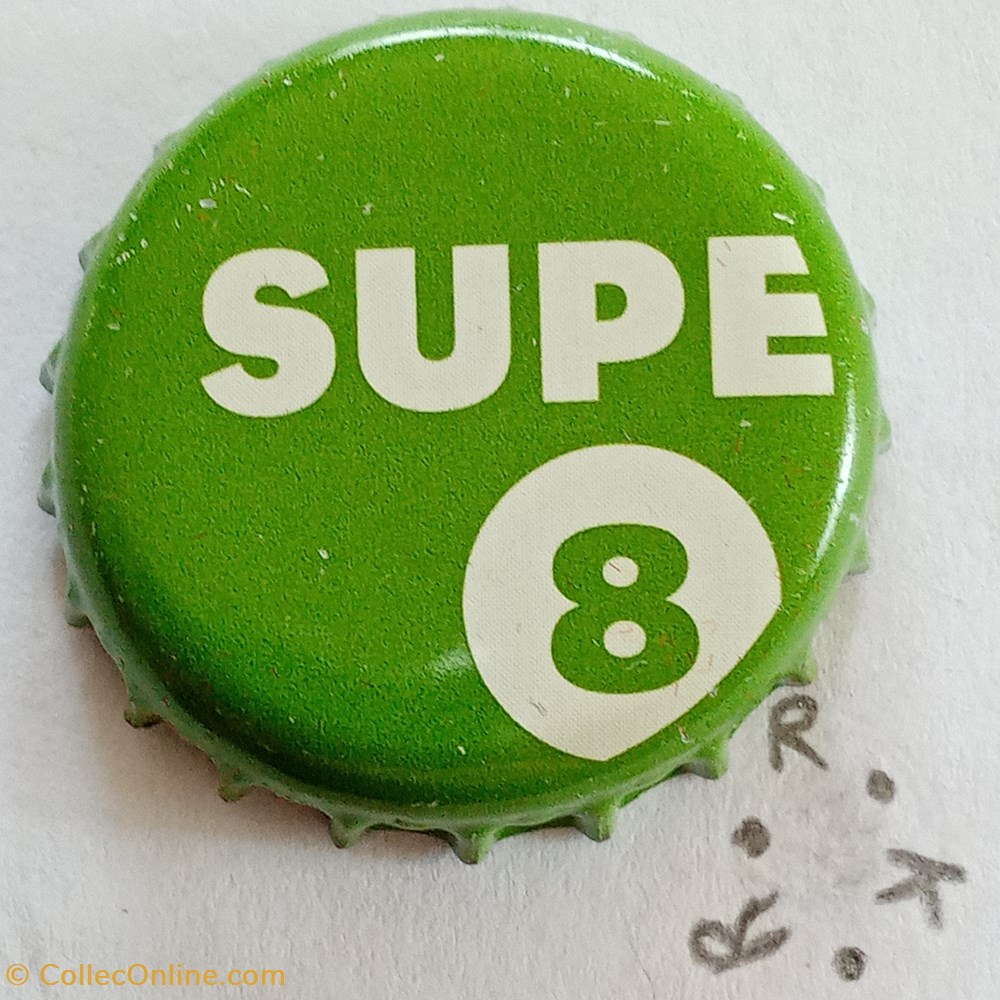 Super 8 (vert) capsules muselets biere belgique super 8 vert