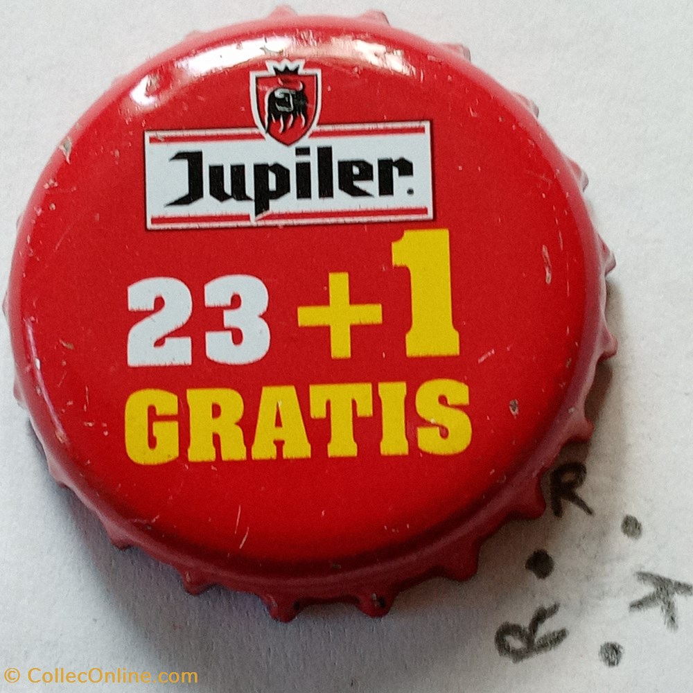 Jupiler (rouge) capsules muselets biere belgique jupiler rouge