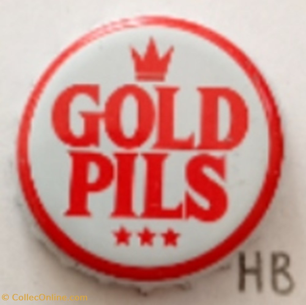 Gold Pils capsules muselets biere belgique gold pils