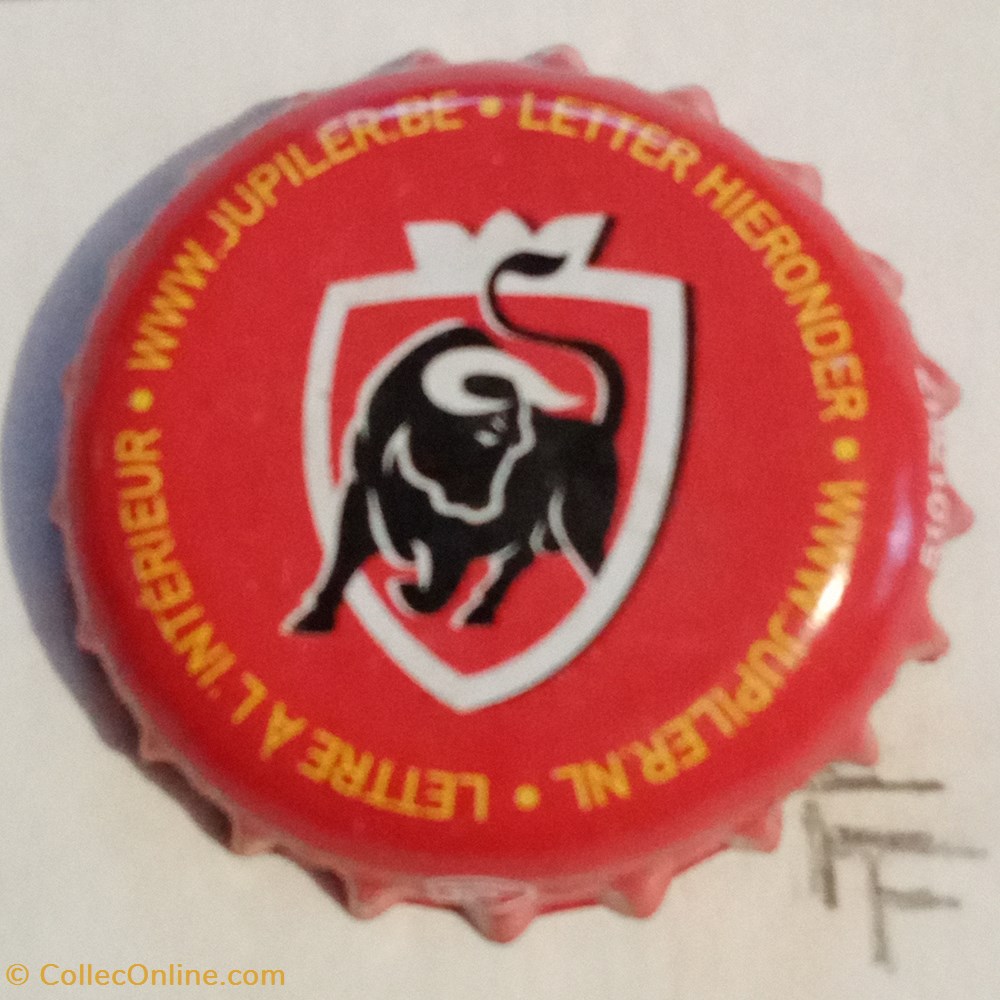 Jupiler (rouge) capsules muselets biere belgique jupiler rouge