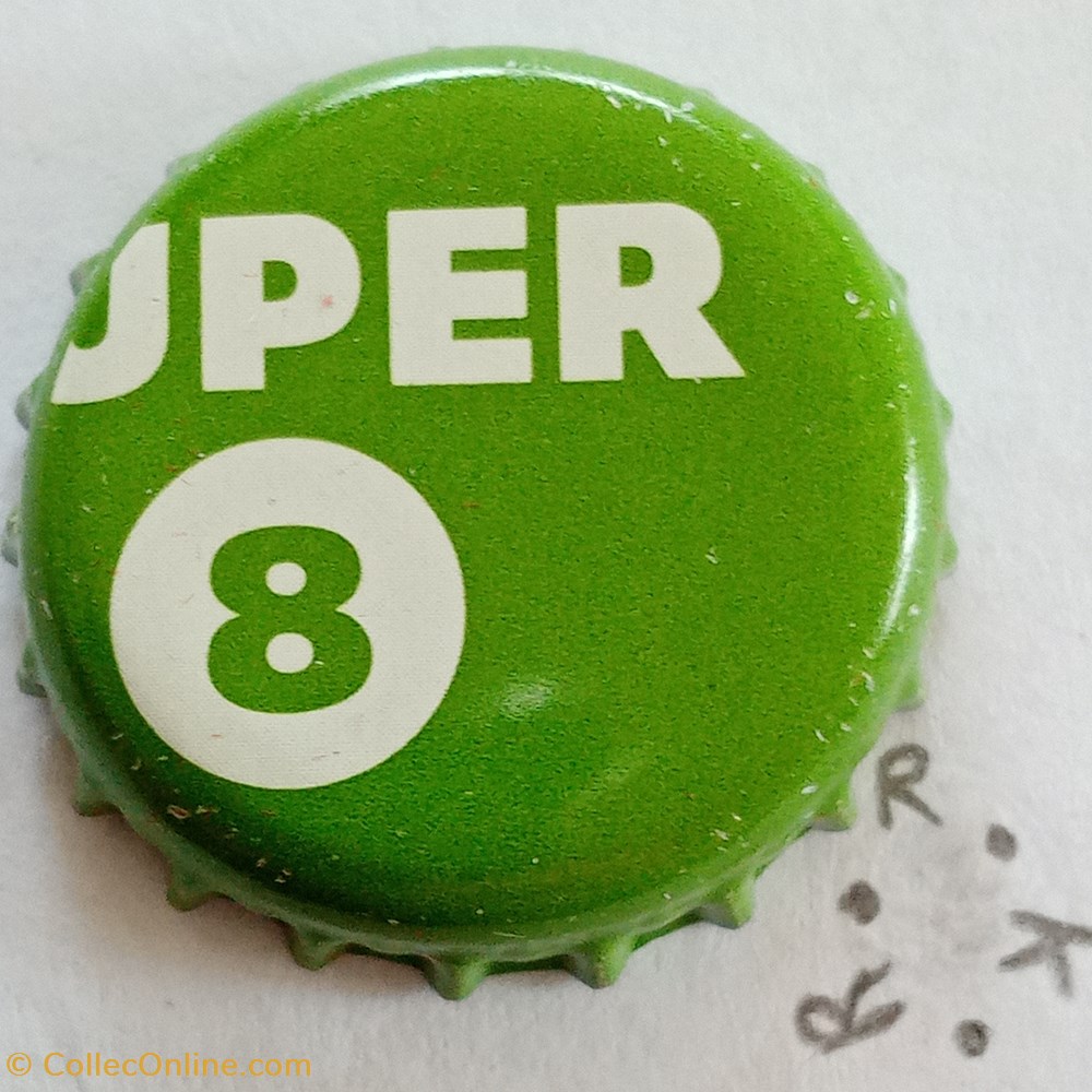 Super 8 (vert) capsules muselets biere belgique super 8 vert