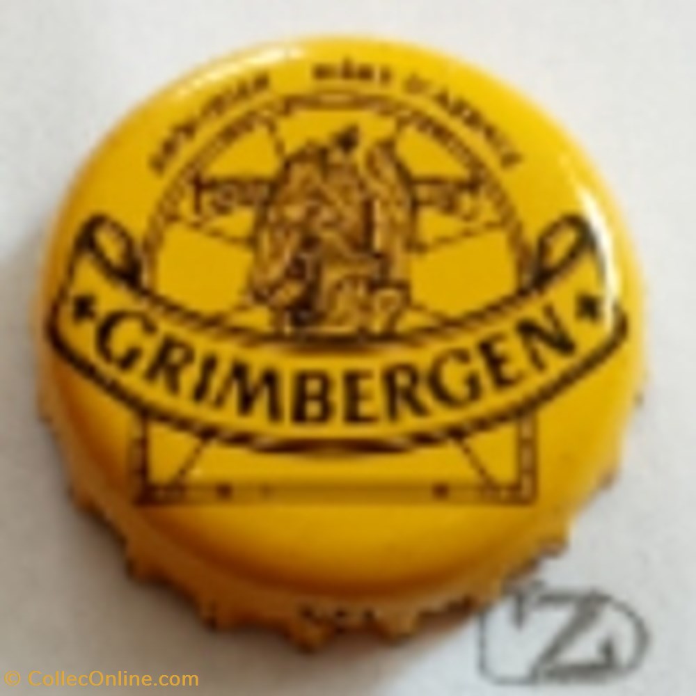 capsules muselets biere belgique grimbergen jaune