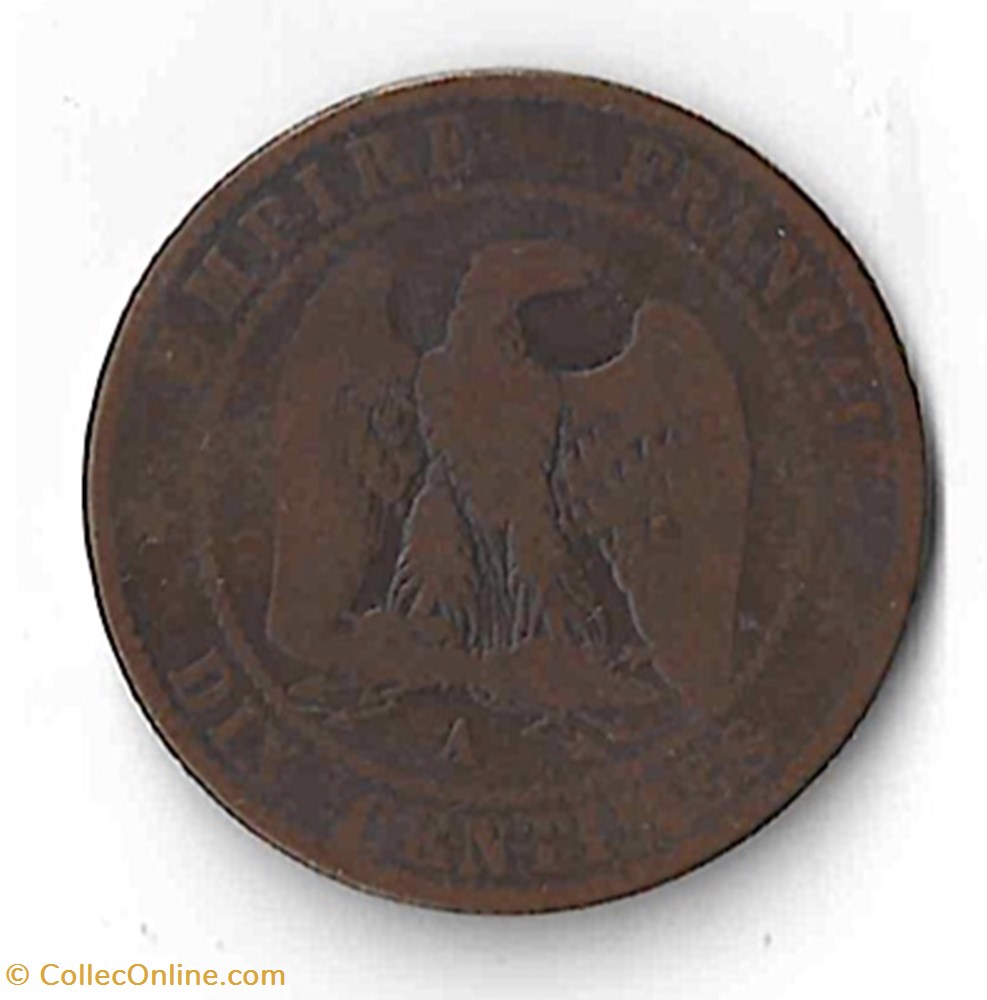 monnaie france moderne napoleon iii dix centimes tete nue