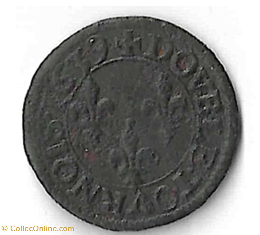 Louis XIII, Double tournois au grand buste viril drapé monnaie france royale louis xiii double tournois au grand buste viril drape
