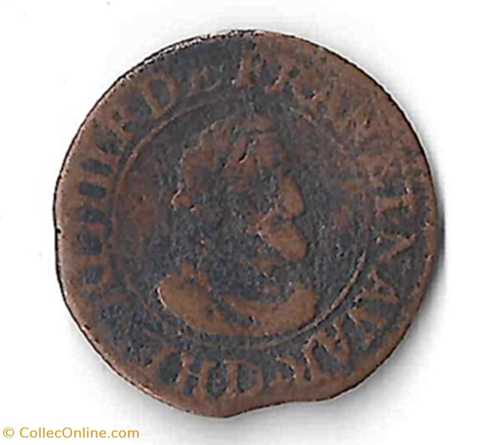 Henri IV, Double tournois monnaie france a royale henri iv double tournois