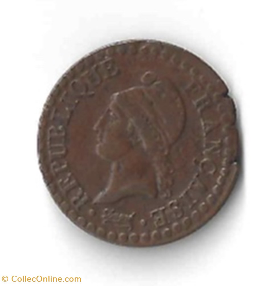 Première République, 1 Centime Dupré an 6 (1798) monnaie france moderne premiere republique 1 centime dupre an 6 1798
