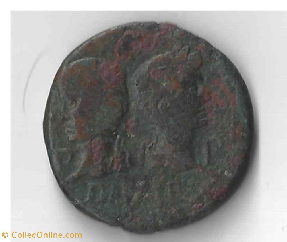 Auguste et Agrippa, Dupondius (As de Nîmes) monnaie antique av jc ap romaine republicaine imperiale auguste et agrippa dupondius as de nimes