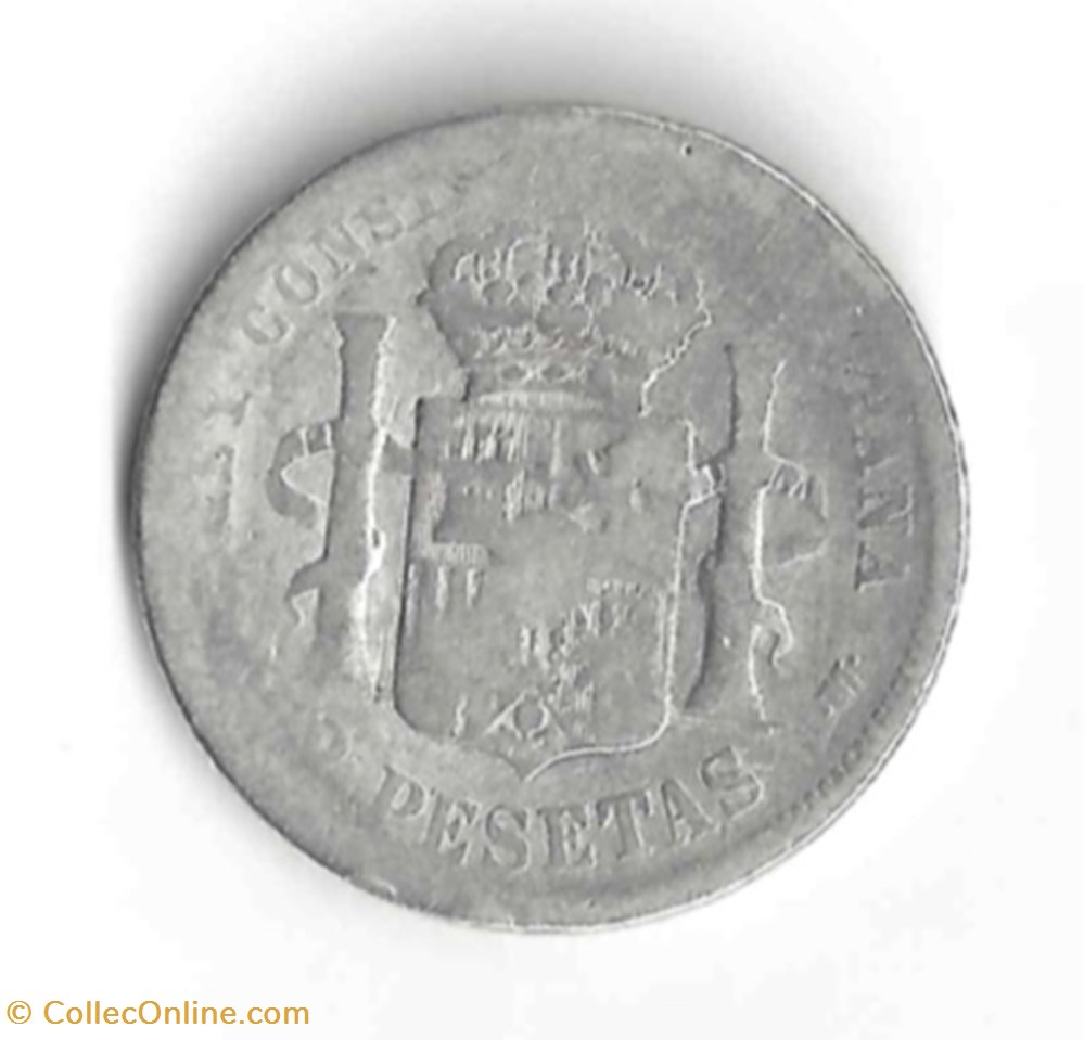 monnaie monde espagne alfonso xii 2 pesestas