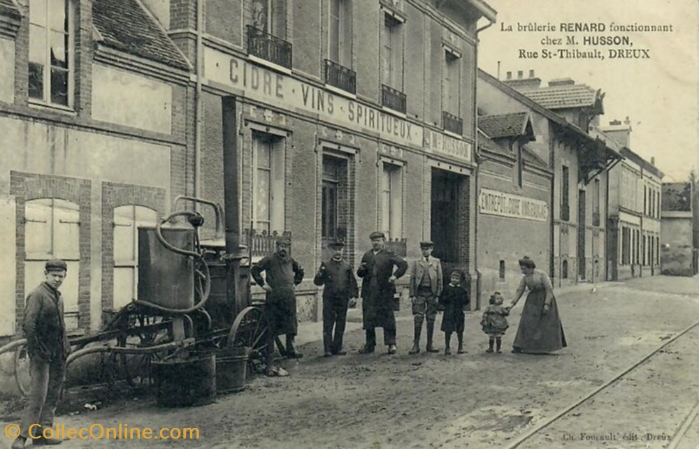 La brûlerie Renard fonctionnant devant chez M. Husson cartes postales europe france la brulerie renard fonctionnant devant chez m husson