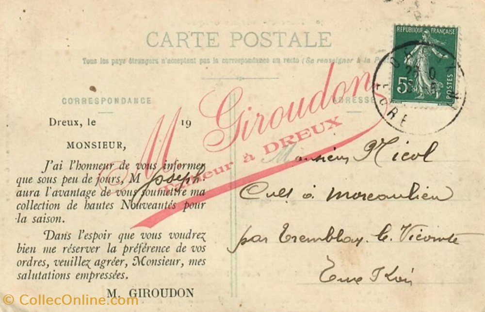 cartes postales europe france la rue loiseleur deslongchamps