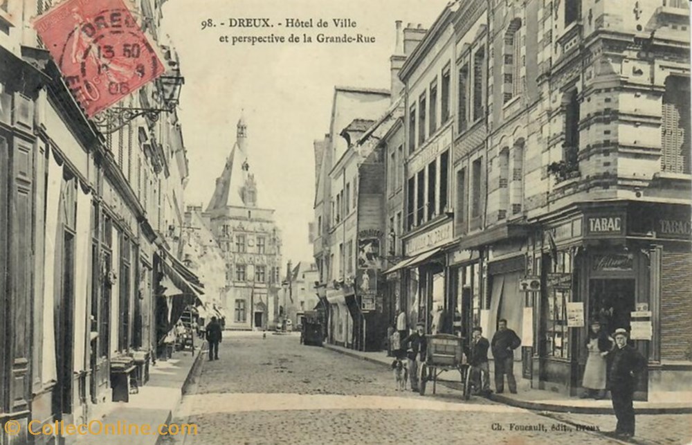 L'Hôtel de Ville et la Grande Rue cartes postales europe france l hotel de ville et la grande rue