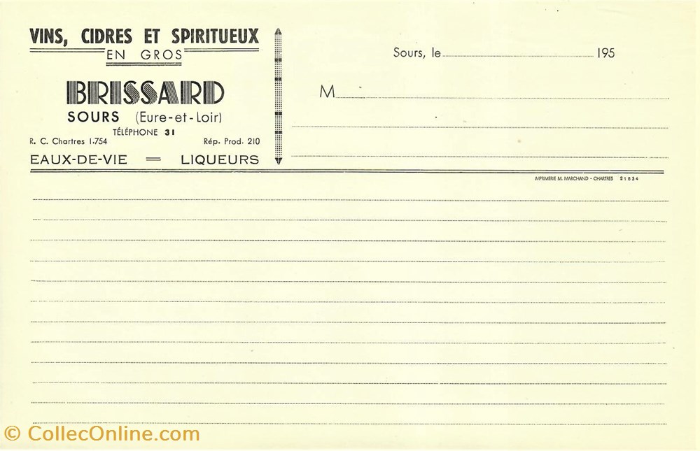 Bon d'achat Louis Brissard documents anciens factures commerciaux bon achat louis brissard