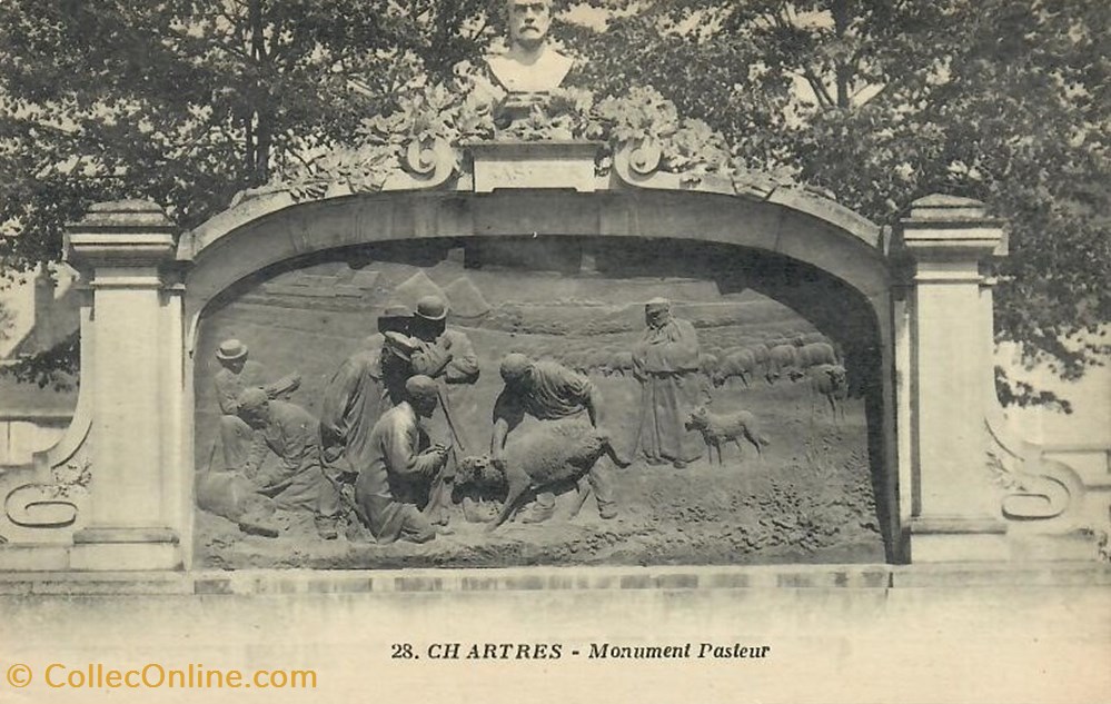 cartes postales europe france le monument de louis pasteur