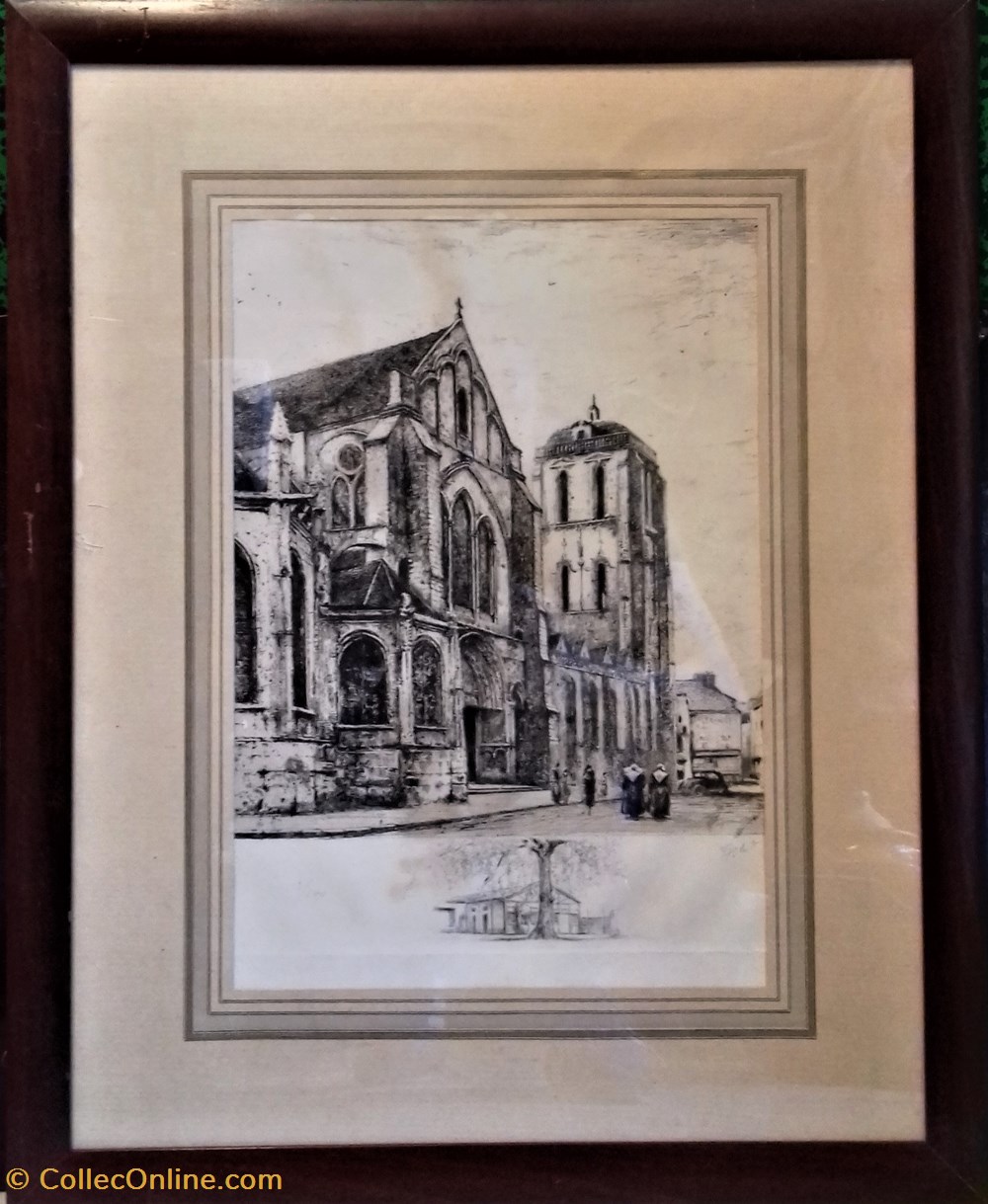 Église Saint-Pierre de Dreux art antiquites estampes gravures eglise saint pierre de dreux