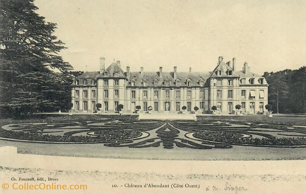 cartes postales europe france le chateau abondant