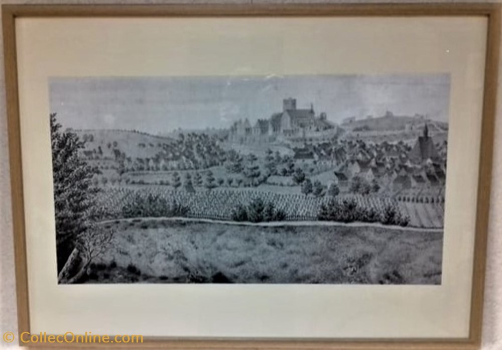 Vue de Dreux depuis la chapelle Saint-Gilles art antiquites peintures dessins vue de dreux depuis la chapelle saint gilles