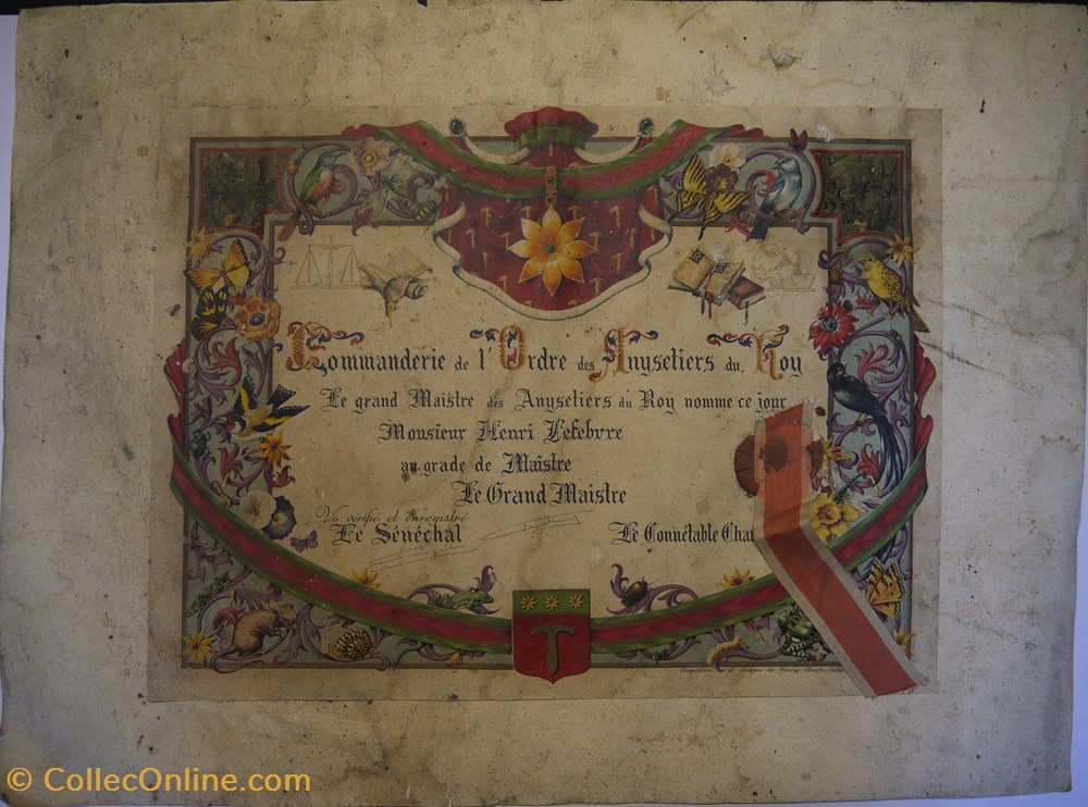 Diplôme de nomination au grade de maître décerné à Henri Lefèbvre documents anciens diplomes bulletins scolaires diplome de nomination au grade de maitre decerne a henri lefebvre