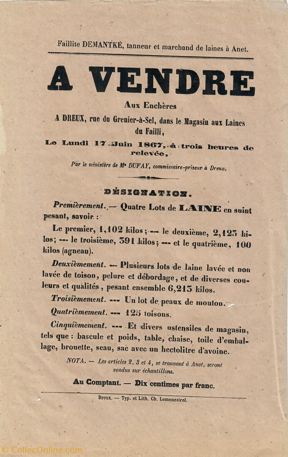 Vente de matériel de tannerie documents anciens affiches institutionnelle vente de materiel de tannerie