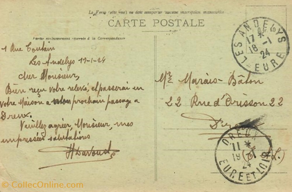 cartes postales europe france garage davoust et hue
