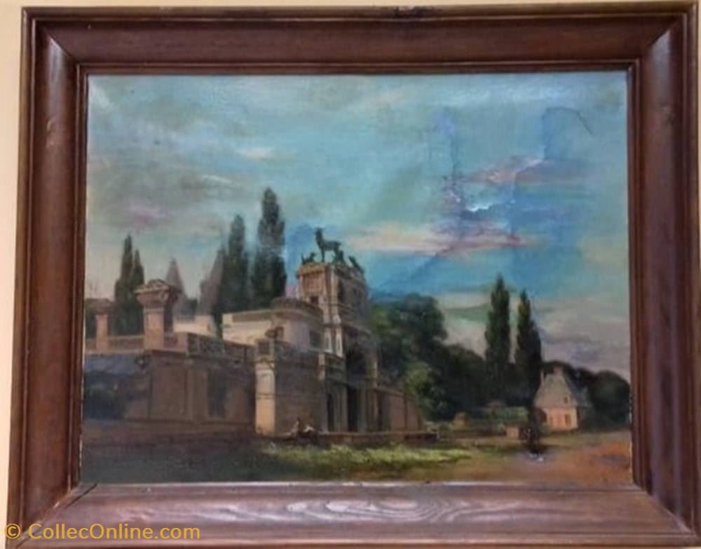 L'entrée du château d'Anet art antiquites peintures dessins l entree du chateau anet
