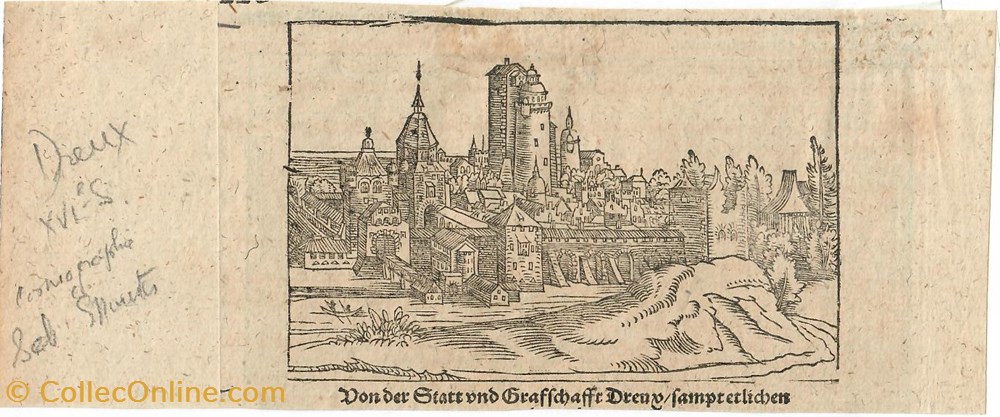 Von der Stadt und Grafschafft Dreux/Sampteclichen art antiquites estampes gravures von der stadt und grafschafft dreux sampteclichen