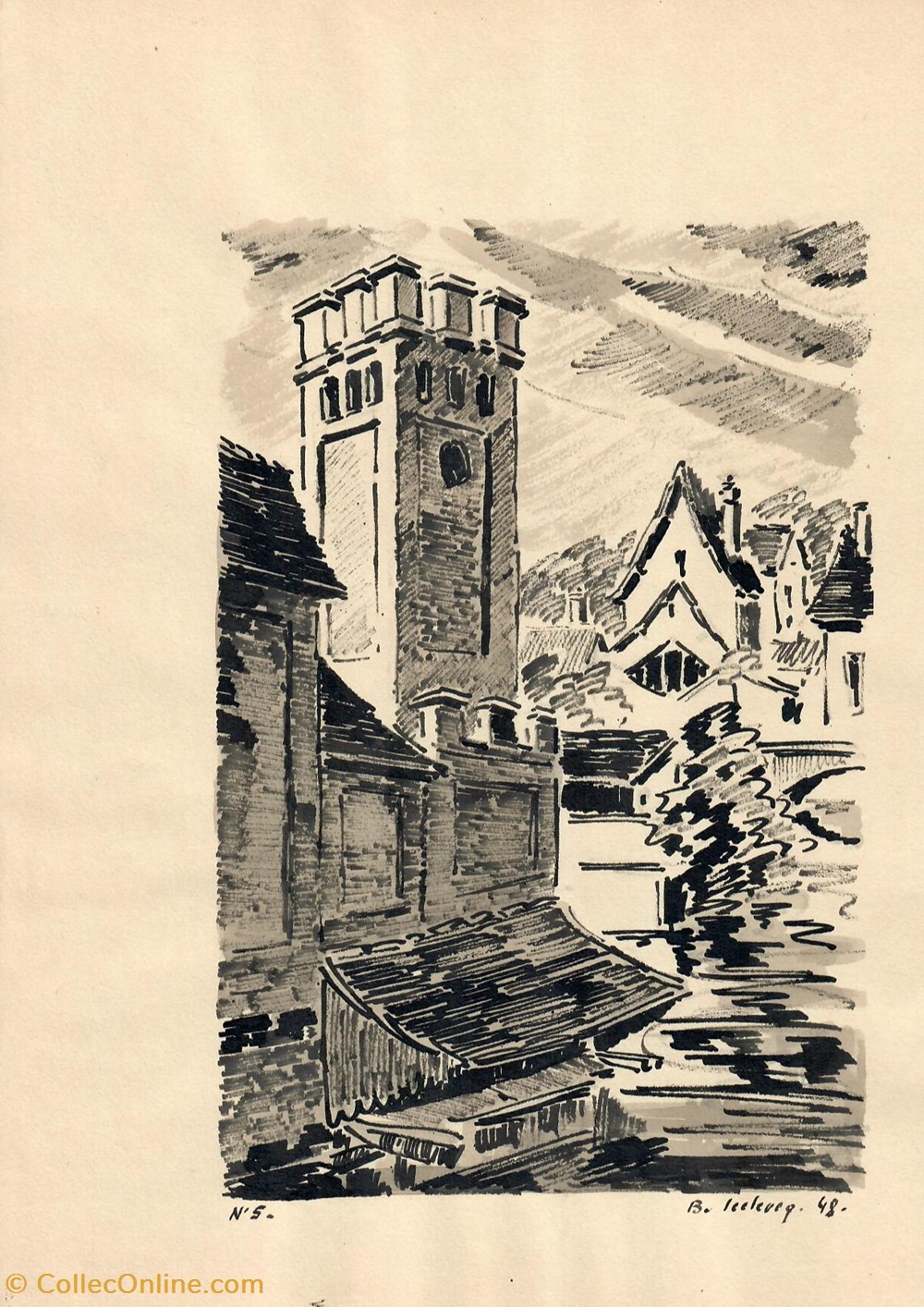 art antiquites peintures dessins lavoir et tour de arsenal