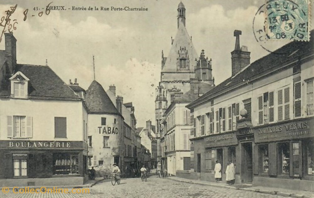 cartes postales europe france la rue porte chartraine