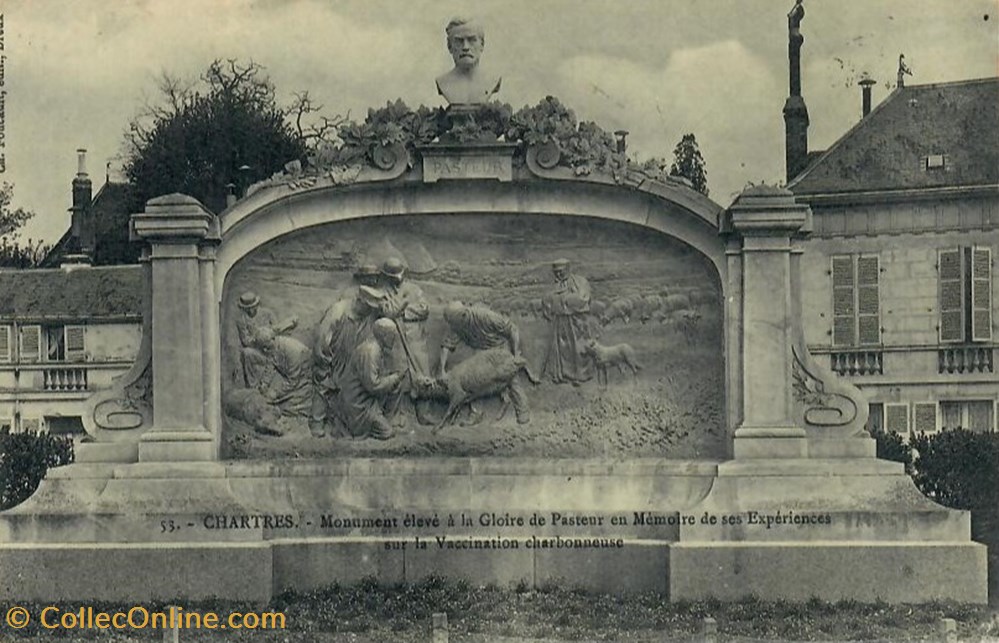 Le Monument de Louis Pasteur cartes postales europe france le monument de louis pasteur