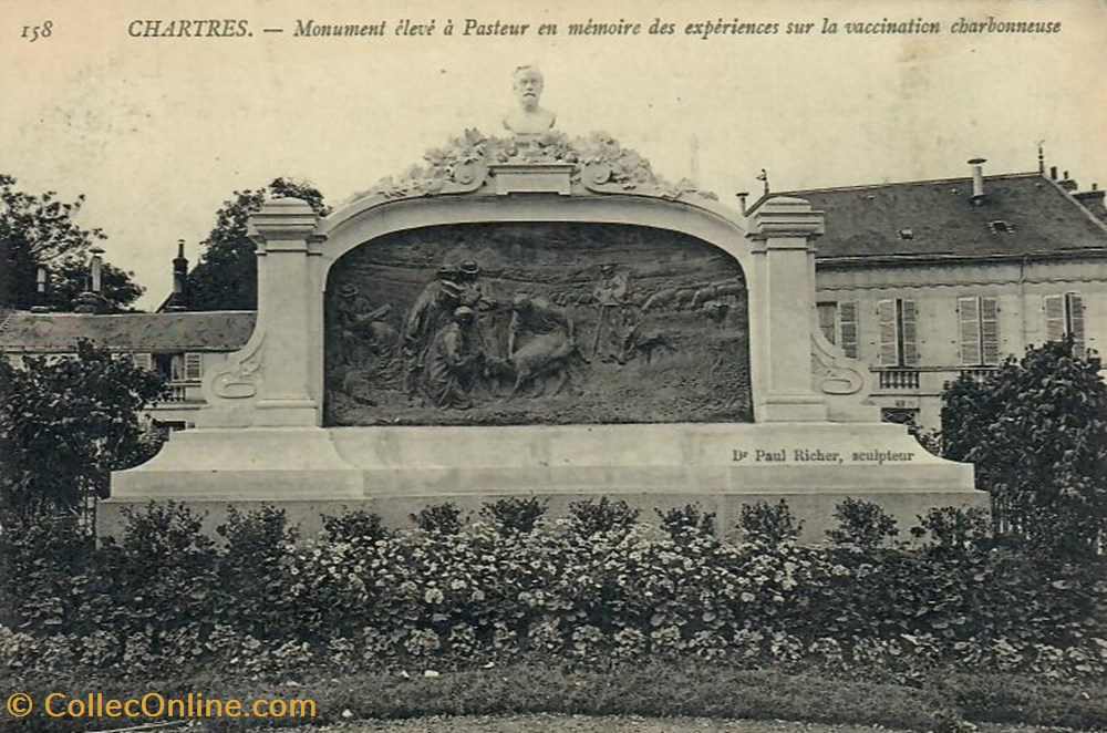 cartes postales europe france le monument de louis pasteur