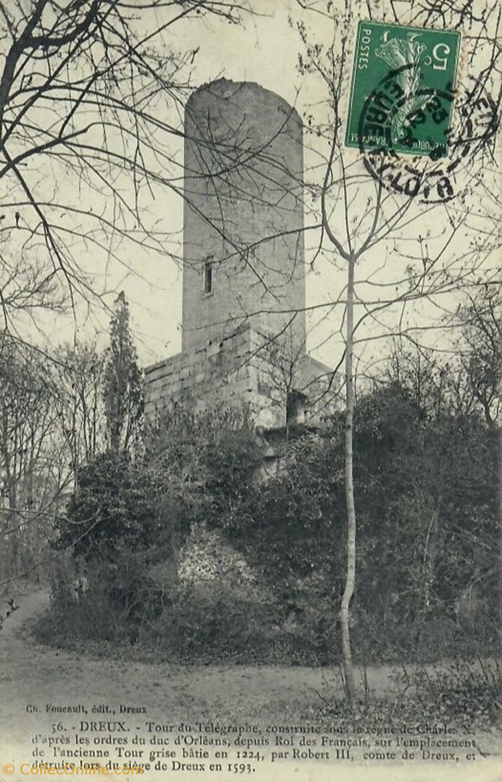 cartes postales europe france la tour du telegraphe