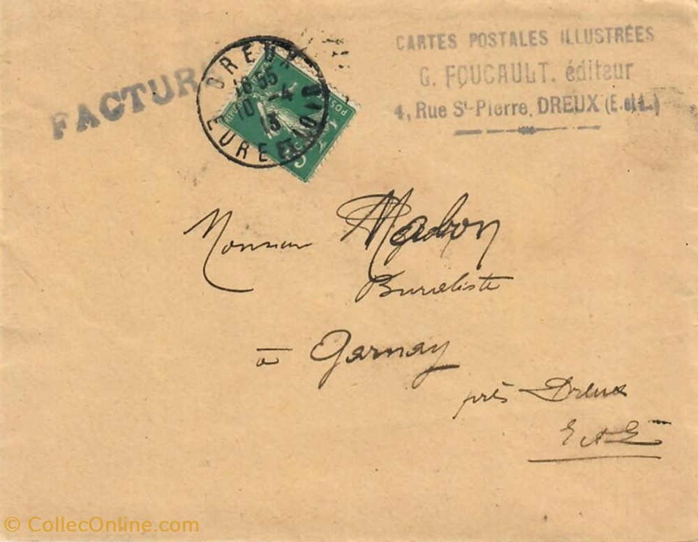 cartes postales europe france enveloppe g foucault