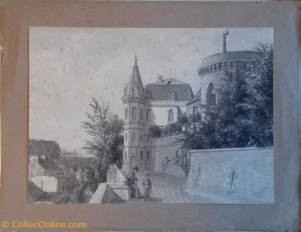Chemin de ronde de la Chapelle Royale Saint-Louis de Dreux art antiquites peintures dessins chemin de ronde de la chapelle royale saint louis de dreux