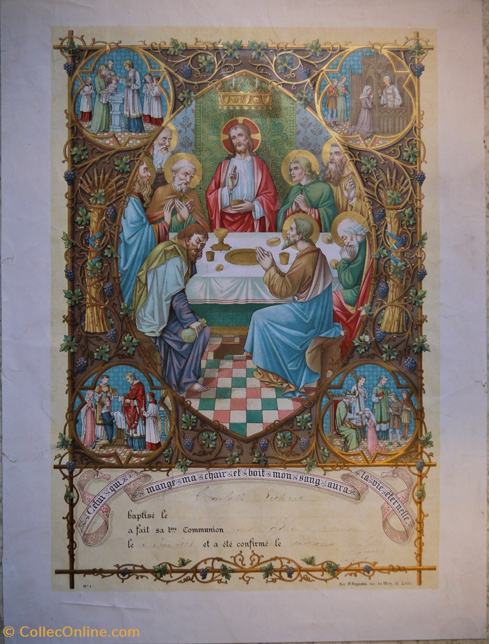 patrimoine religieux communion de charlotte