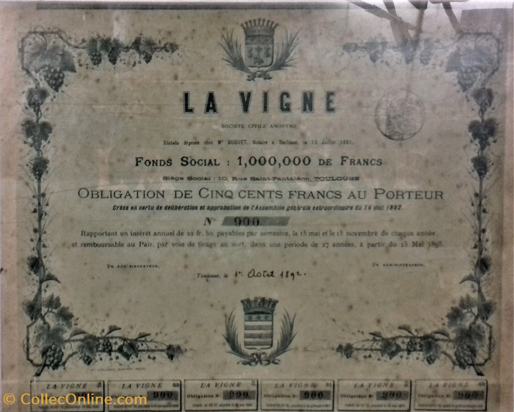 documents anciens affiches institutionnelle statuts deposes la vigne societe civile anonyme