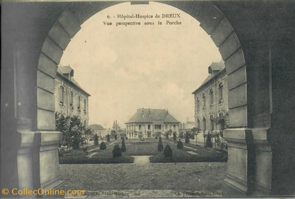 Vue perspective sous le porche cartes postales europe france vue perspective sous le porche