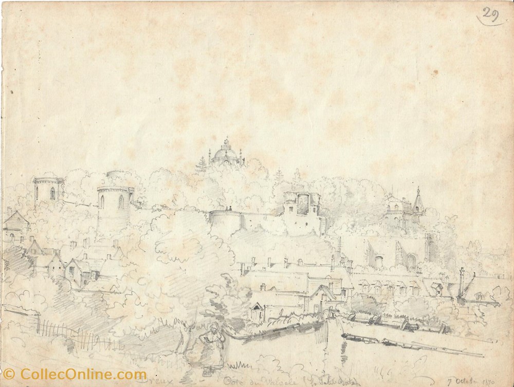 Dreux - Côté du Val Gelé ( la Petite Bâtes) art antiquites peintures dessins dreux cote du val gele la petite bates